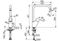 Oras Saga, Kitchen faucet with dishwasher valve, 3934F