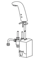 LA CUCINA ALESSI by Oras, Beröringsfri blandare för handhygien i kök, 6 V, 8528