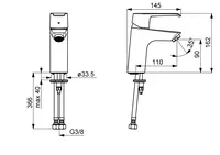 Oras Saga, Washbasin faucet, 3991F