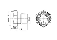 Oras Stabila, Connector, DN20, 443820