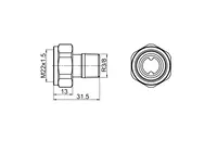 Oras Stabila, Connector, DN10, 443810