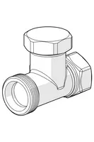 Oras Stabila, Shut-off connector, DN10, L=50, 443510