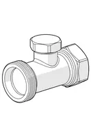 Oras Stabila, Shut-off connector, DN20, L=68, 443520