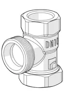 Oras Stabila, Shut-off connector, DN10, L=23, H=20, 443610