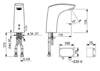 Oras Electra, Izlietnes jaucējkrāns, 9/12 V, Bluetooth, 6223FTZ