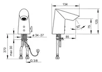 Oras Optima, Washbasin faucet, 12 V, Bluetooth, 1724FZ