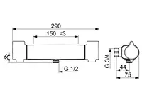 Oras Clinica, Shower faucet, 5665