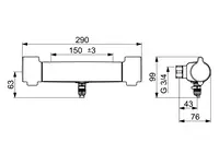 Oras Clinica, Washbasin faucet, 5666