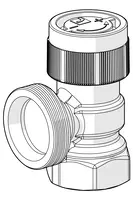 Oras Stabila, Patteriventtiilin runko, DN20, L=31, H=28, 443120D