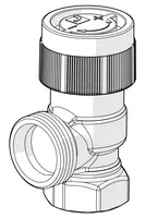 Oras Stabila, Radiator valve body, DN15, L=26, H=24, 443115