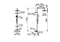 Oras Nova, Shower system, 40cc, 7418G