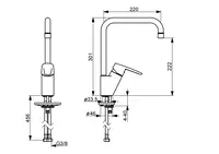 Oras Swea, Kitchen faucet, 1523F