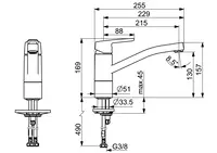 Oras Saga, Kitchen faucet, 3930F-104