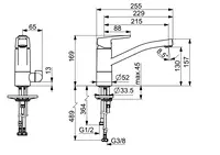 Oras Swea, Kitchen faucet with dishwasher valve, 1535F-104