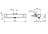 Oras Optima Style, Shower faucet, 40cc, 7151N