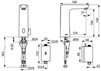 Oras Electra, Washbasin faucet, Bluetooth, 9380BFZ