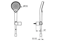 Oras Optima Style, Zestaw natryskowy, 2795N-33