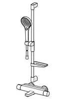 Oras Optima Style, Bateria wannowo-natryskowa z prysznicem, 7149NU