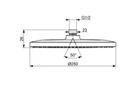 Oras Optima Style, Overhead shower, d 250 mm, 272080N