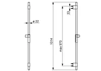 Oras Hydractiva, Shower rail, 253409