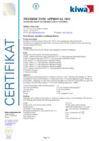 Certyfikaty/Deklaracje Kiwa SE Type Approval