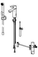 Oras Safira, Bateria umywalkowa, 3 V, Bluetooth, 1001FZ