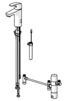 Oras Safira, Bateria umywalkowa, 3 V, Bluetooth, 1011FZ