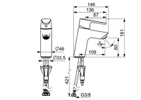 Oras Optima, Washbasin faucet, 2610F-105