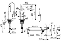 Oras Optima Style, Izlietnes jaucējkrāns, 3 V, Bluetooth, 2611FHZ-33