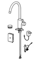 Oras Optima, Köksblandare med avstängning, 9 V, 2639AF-33