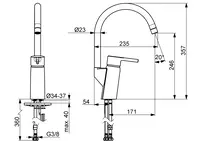 Oras Optima, Kitchen faucet, 2838FN-33