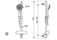 Oras Hydractiva, Shower set, Bluetooth, 420