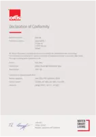 Godkännande/Certifikat Declaration of Conformity