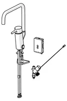 Oras Optima Style, Bateria kuchenna z zaworem do zmywarki, 3 V, 2734FHN-33