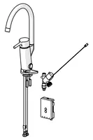 Oras Optima, Bateria kuchenna z zaworem do zmywarki, 3 V, 2839FN-107