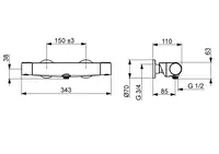 Oras Optima Style, Shower faucet, 7160N-33