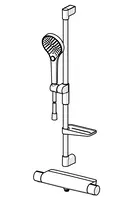 Oras Optima Style, Dusjkran med dusjutstyr, 7169-109