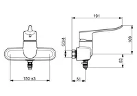 Oras Clinica, Washbasin faucet, Bluetooth, 5680Z