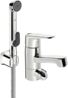 Washbasin faucet with washing machine valve