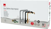 Oras Optima Style, Kitchen faucet with dishwasher valve, 230/9 V, Bluetooth, 2639FHTZ