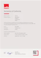 Godkännande/Certifikat Declaration of Conformity