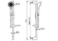 Oras Aurelia, Shower set, 4790