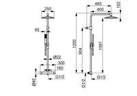 Oras Aurelia, Shower system, 160cc, 4757