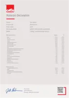 Heakskiit/Deklaratsioon Materials Declaration