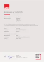 Approval/Declaration Declaration of Conformity