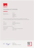 Approval/Declaration Declaration of Conformity