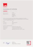 Approval/Declaration Declaration of Conformity