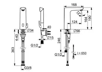 Oras Electra, Servantkran, 3 V, Bluetooth, 9362FZ