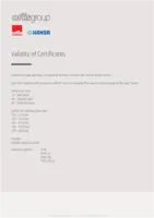 Certyfikaty/Deklaracje Validity of Certificates