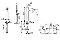 Oras Inspera, High washbasin faucet, 3 V, 3003F